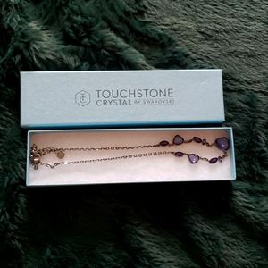 Amethyst crystal necklace by Touchstone Crystal